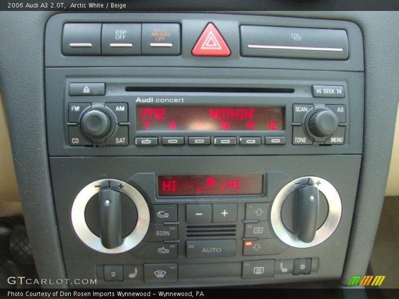 Arctic White / Beige 2006 Audi A3 2.0T