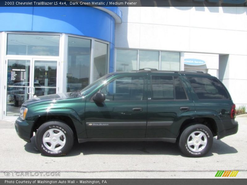 Dark Green Metallic / Medium Pewter 2003 Chevrolet TrailBlazer LS 4x4