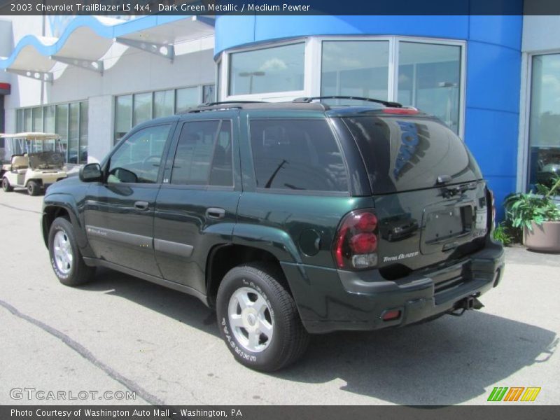 Dark Green Metallic / Medium Pewter 2003 Chevrolet TrailBlazer LS 4x4