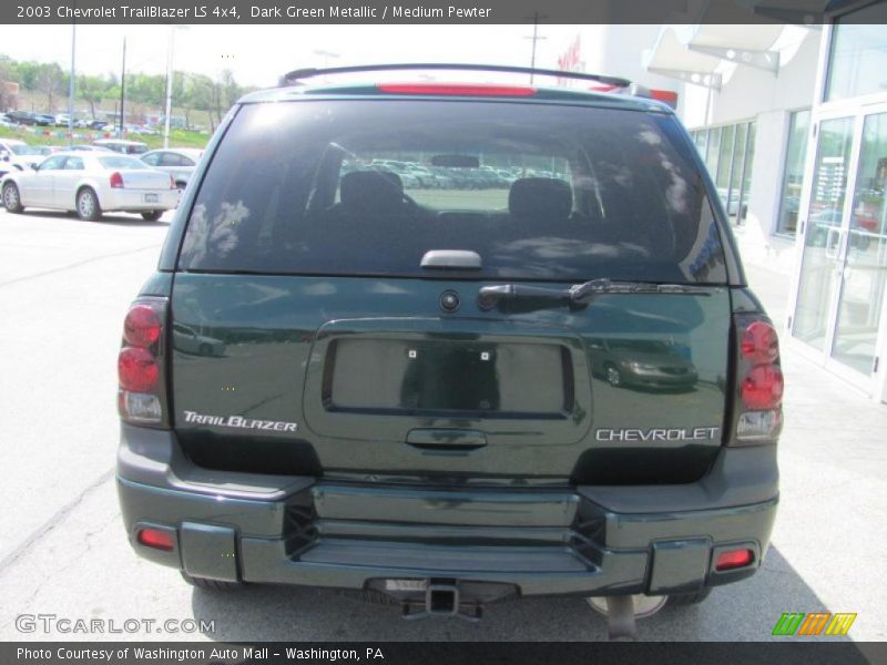 Dark Green Metallic / Medium Pewter 2003 Chevrolet TrailBlazer LS 4x4