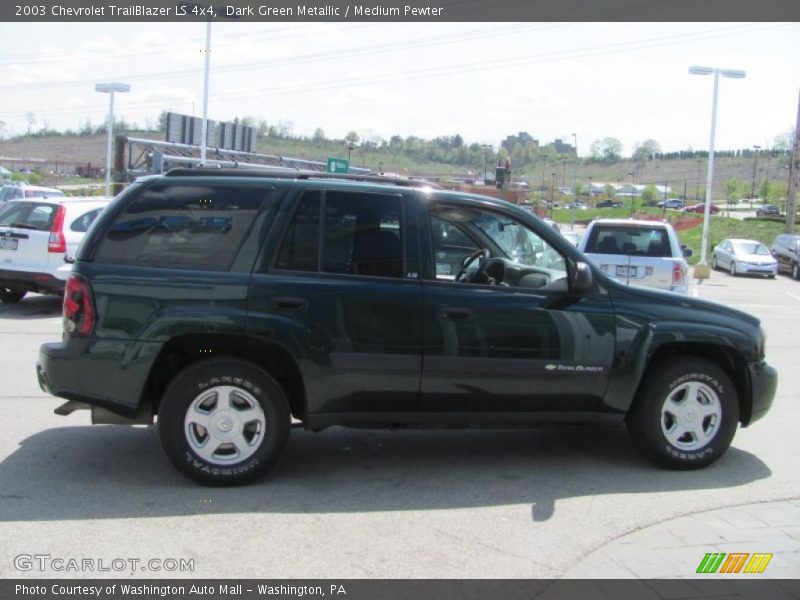 Dark Green Metallic / Medium Pewter 2003 Chevrolet TrailBlazer LS 4x4
