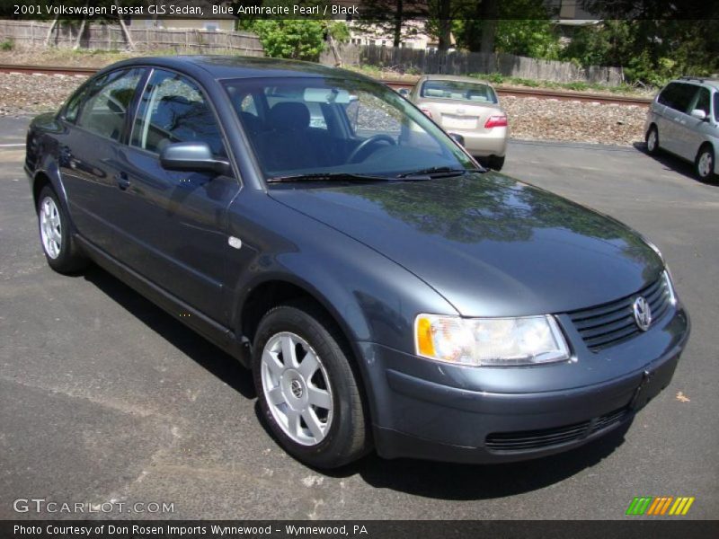 Blue Anthracite Pearl / Black 2001 Volkswagen Passat GLS Sedan