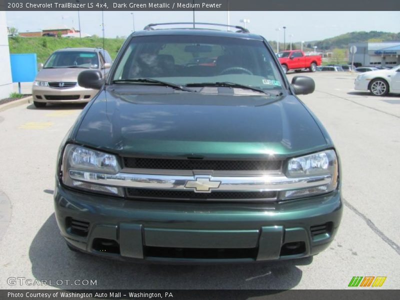 Dark Green Metallic / Medium Pewter 2003 Chevrolet TrailBlazer LS 4x4