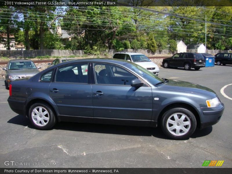 Blue Anthracite Pearl / Black 2001 Volkswagen Passat GLS Sedan