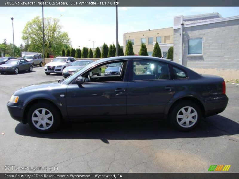 Blue Anthracite Pearl / Black 2001 Volkswagen Passat GLS Sedan