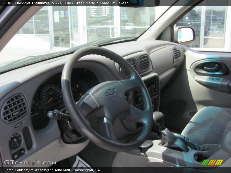 Dark Green Metallic / Medium Pewter 2003 Chevrolet TrailBlazer LS 4x4