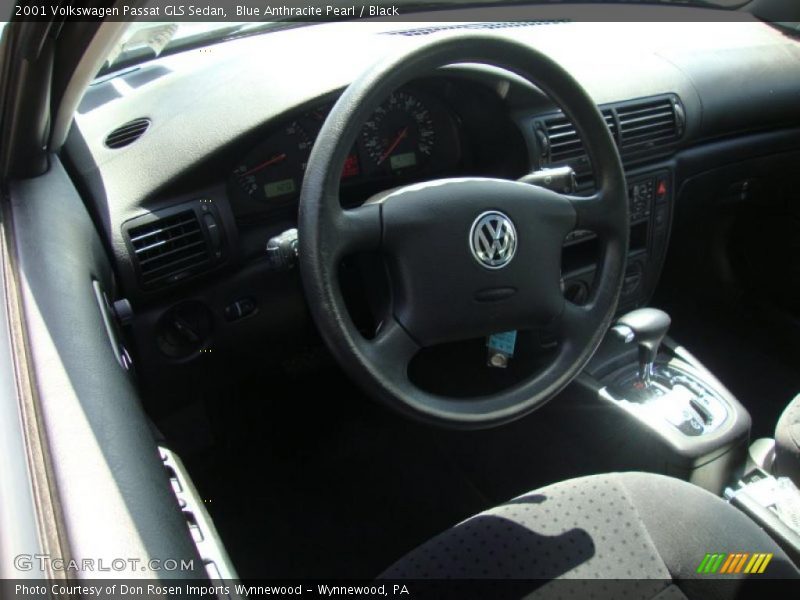 Blue Anthracite Pearl / Black 2001 Volkswagen Passat GLS Sedan