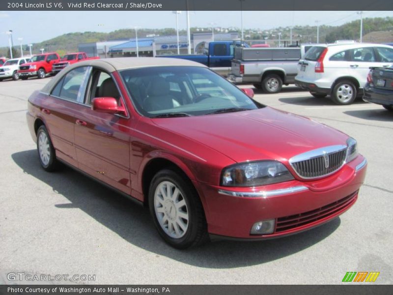 Vivid Red Clearcoat / Shale/Dove 2004 Lincoln LS V6