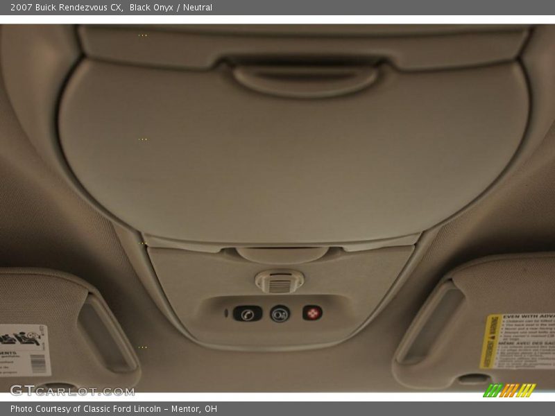 Black Onyx / Neutral 2007 Buick Rendezvous CX