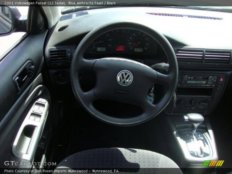 Blue Anthracite Pearl / Black 2001 Volkswagen Passat GLS Sedan