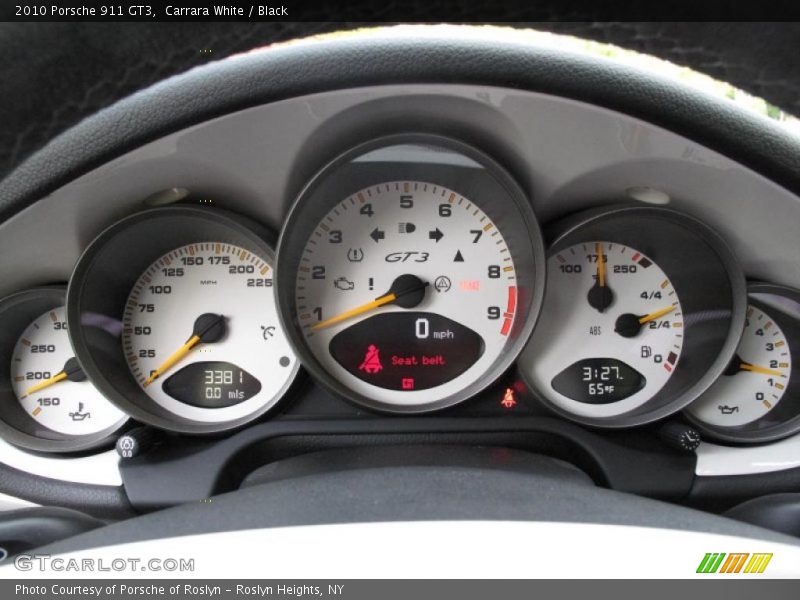 Carrara White / Black 2010 Porsche 911 GT3