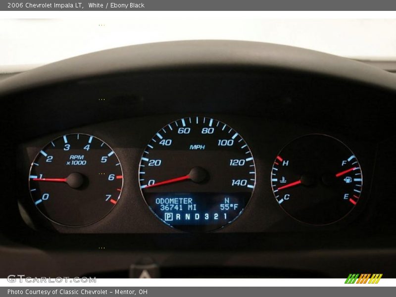 White / Ebony Black 2006 Chevrolet Impala LT