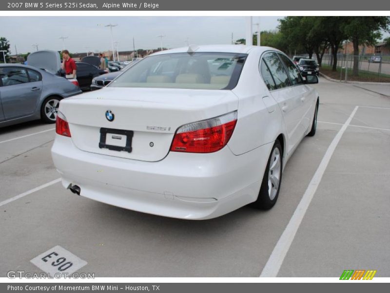 Alpine White / Beige 2007 BMW 5 Series 525i Sedan