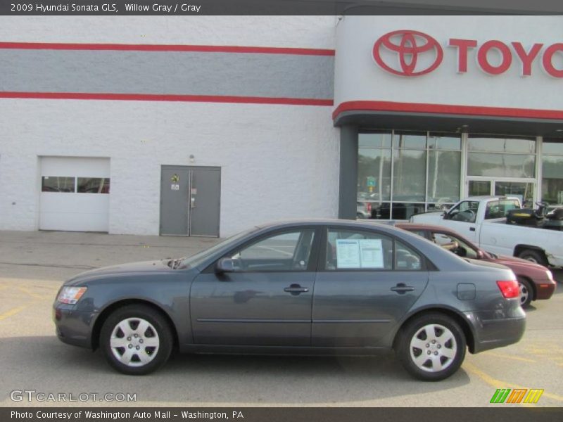 Willow Gray / Gray 2009 Hyundai Sonata GLS