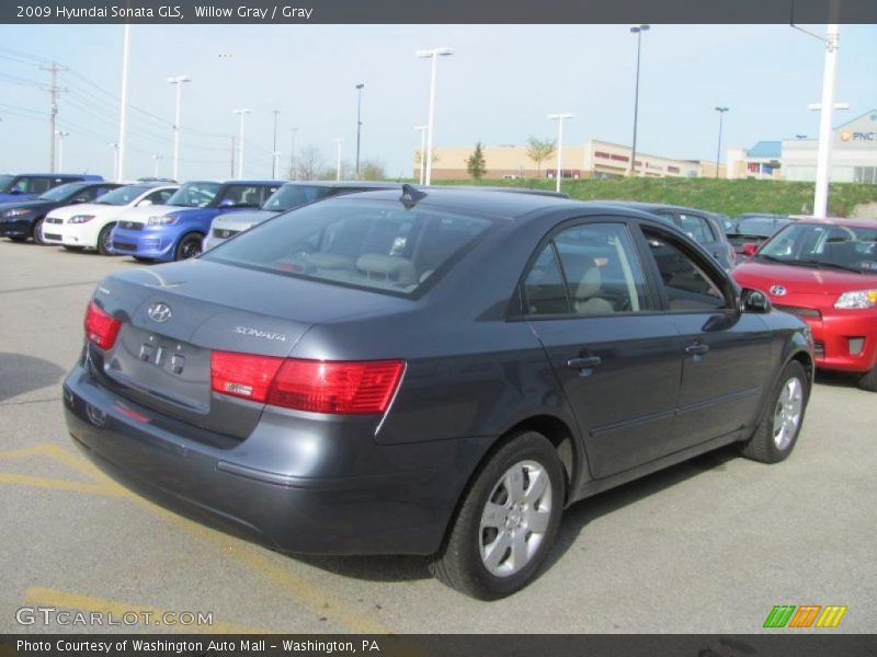 Willow Gray / Gray 2009 Hyundai Sonata GLS