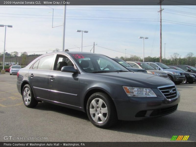 Willow Gray / Gray 2009 Hyundai Sonata GLS