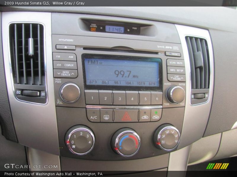 Willow Gray / Gray 2009 Hyundai Sonata GLS