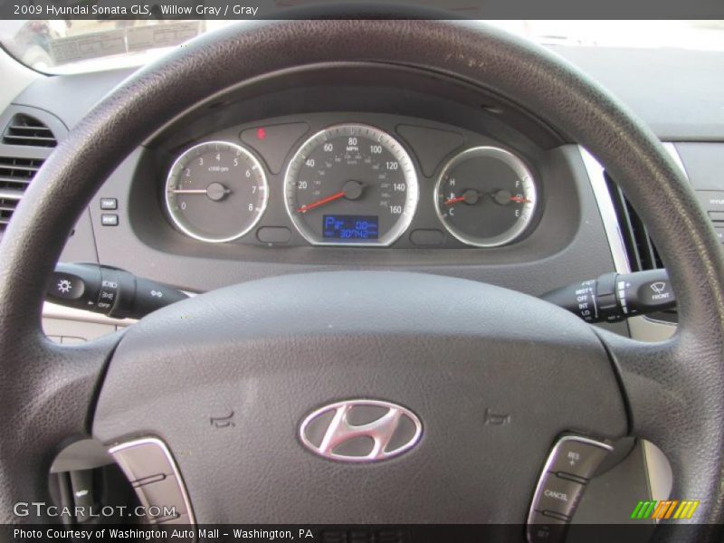 Willow Gray / Gray 2009 Hyundai Sonata GLS