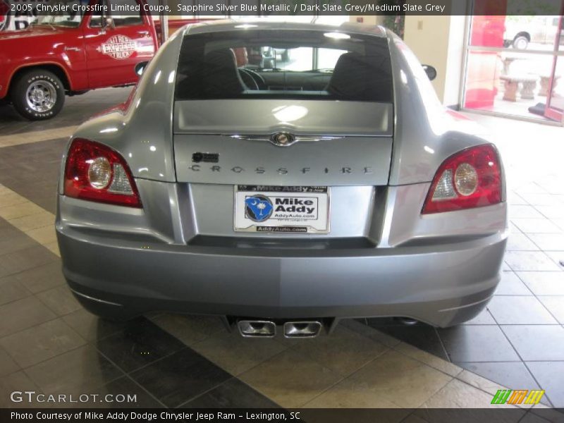 Sapphire Silver Blue Metallic / Dark Slate Grey/Medium Slate Grey 2005 Chrysler Crossfire Limited Coupe