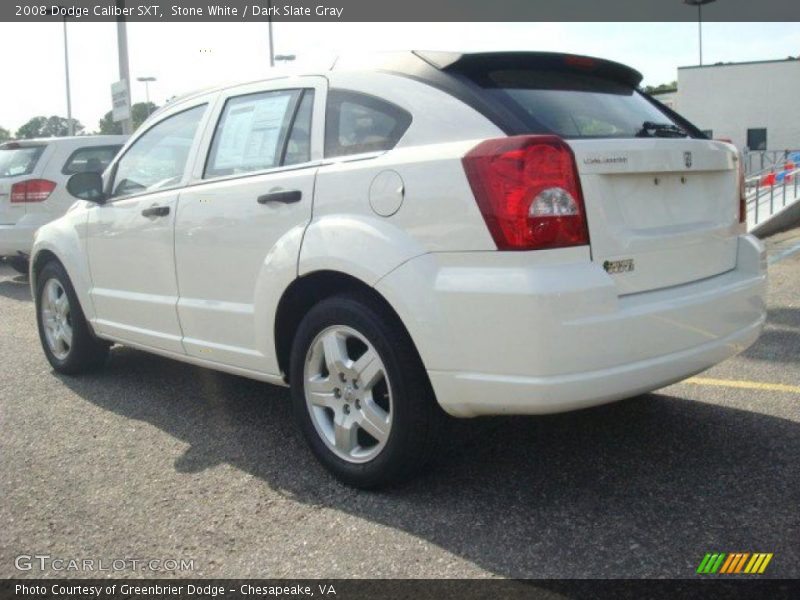 Stone White / Dark Slate Gray 2008 Dodge Caliber SXT