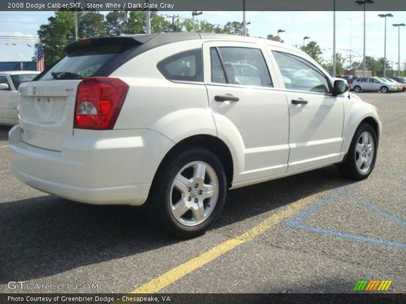 Stone White / Dark Slate Gray 2008 Dodge Caliber SXT