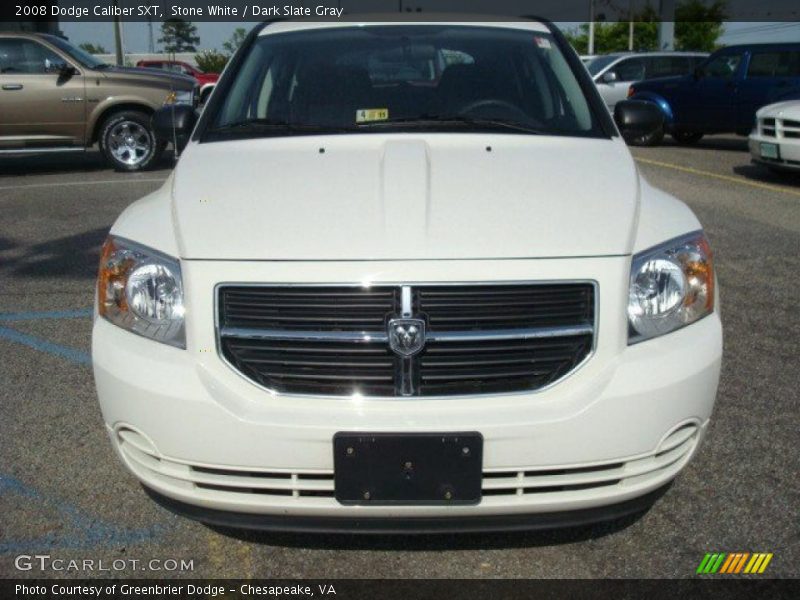 Stone White / Dark Slate Gray 2008 Dodge Caliber SXT
