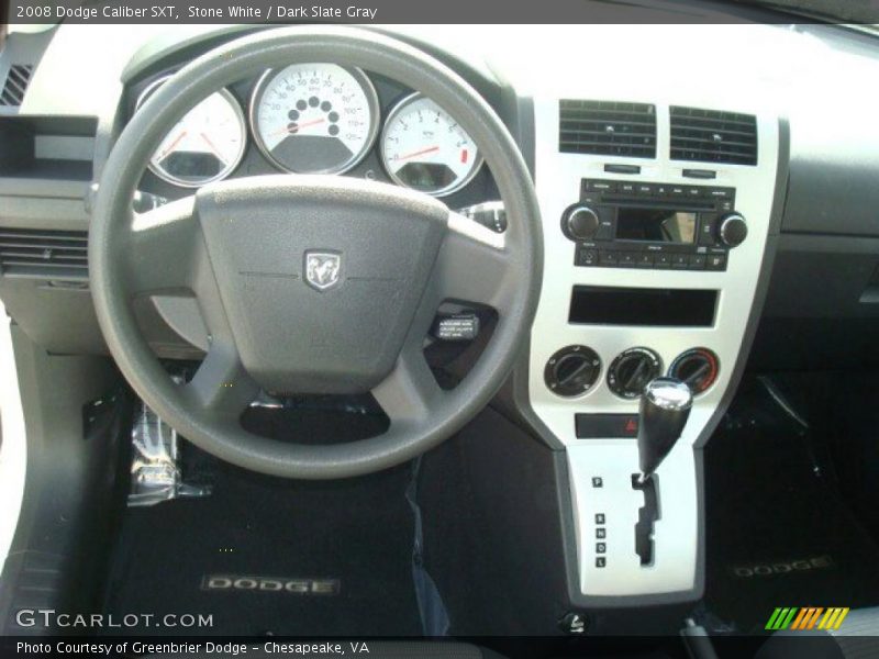Stone White / Dark Slate Gray 2008 Dodge Caliber SXT