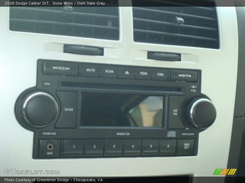 Stone White / Dark Slate Gray 2008 Dodge Caliber SXT