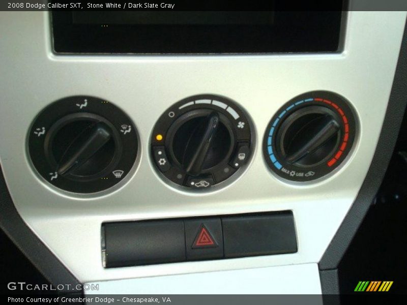 Stone White / Dark Slate Gray 2008 Dodge Caliber SXT