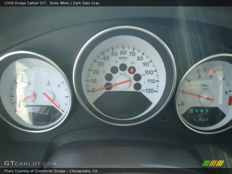 Stone White / Dark Slate Gray 2008 Dodge Caliber SXT
