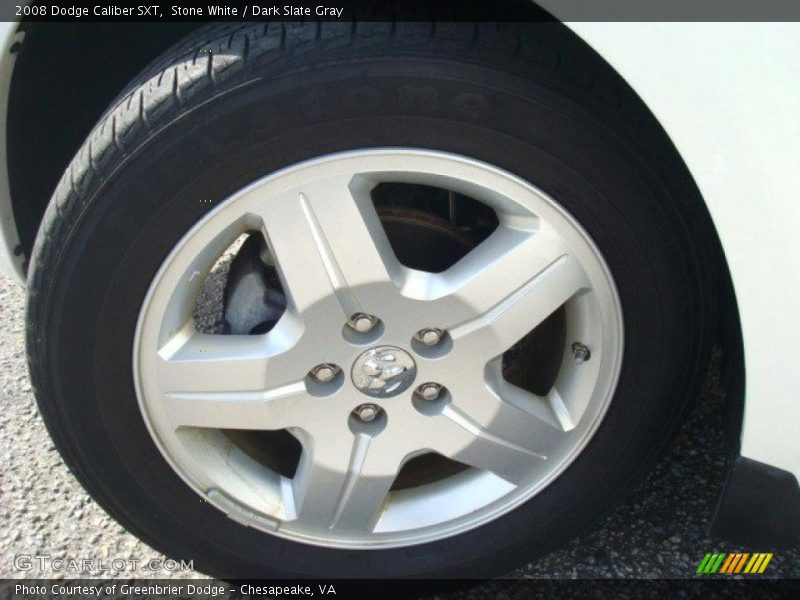 Stone White / Dark Slate Gray 2008 Dodge Caliber SXT