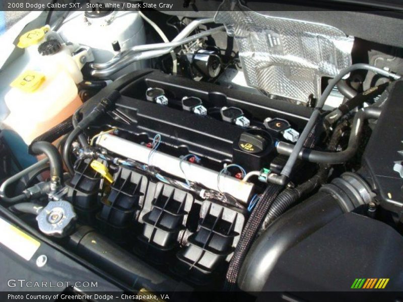 Stone White / Dark Slate Gray 2008 Dodge Caliber SXT