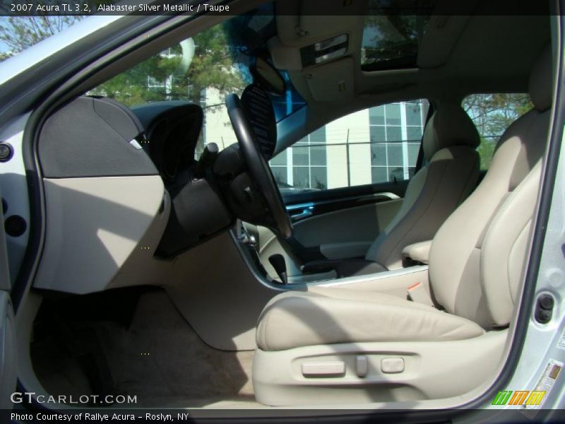 Alabaster Silver Metallic / Taupe 2007 Acura TL 3.2