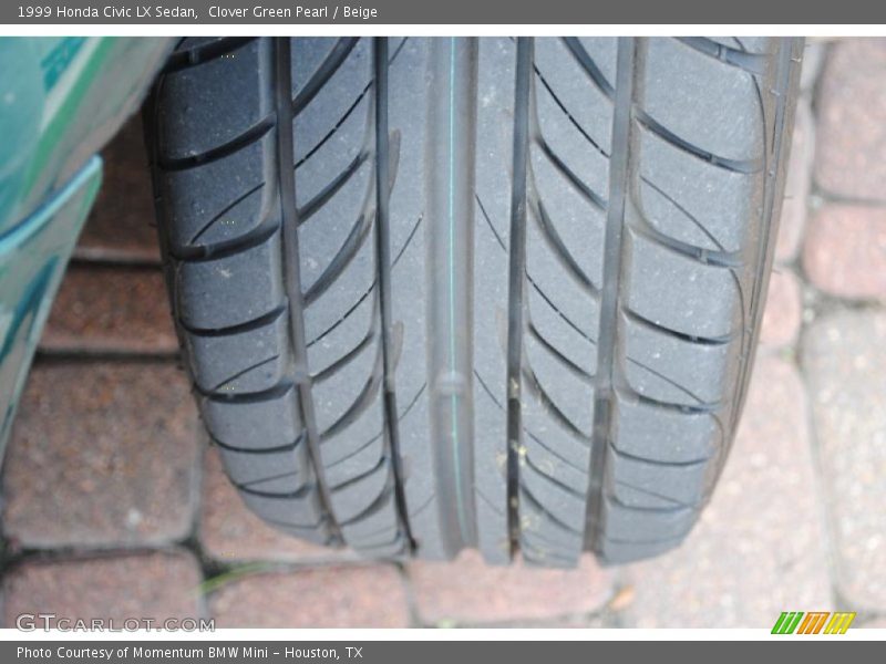 Clover Green Pearl / Beige 1999 Honda Civic LX Sedan