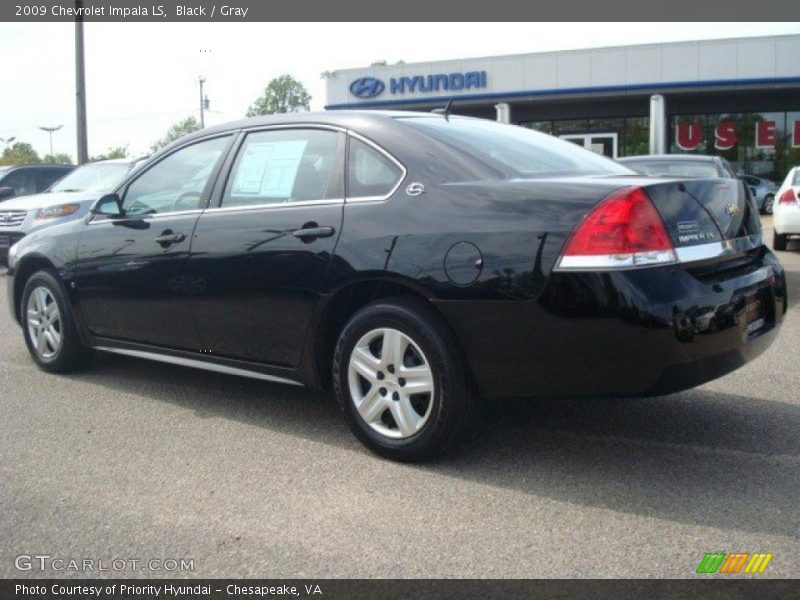 Black / Gray 2009 Chevrolet Impala LS