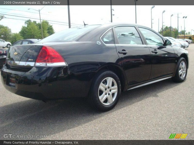 Black / Gray 2009 Chevrolet Impala LS
