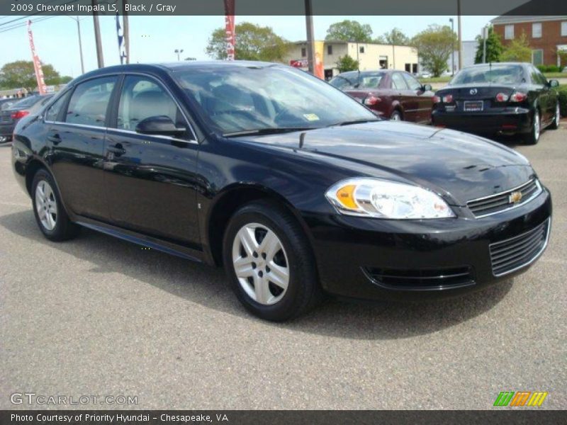 Black / Gray 2009 Chevrolet Impala LS