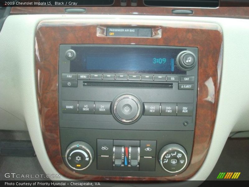 Black / Gray 2009 Chevrolet Impala LS