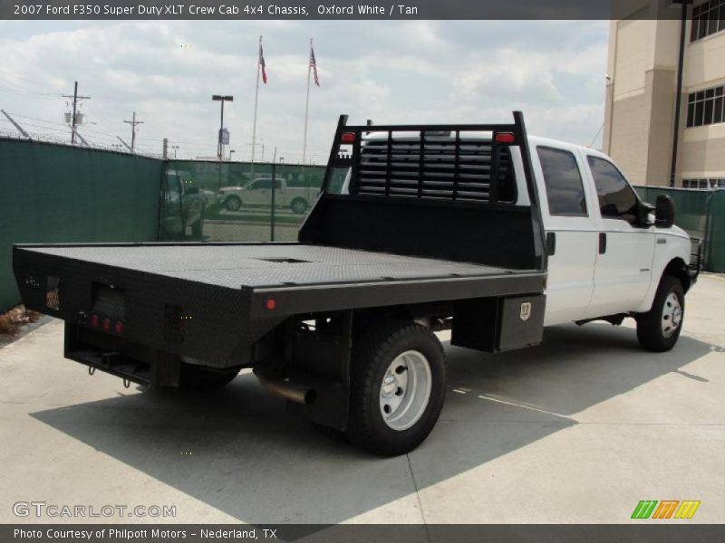 Oxford White / Tan 2007 Ford F350 Super Duty XLT Crew Cab 4x4 Chassis