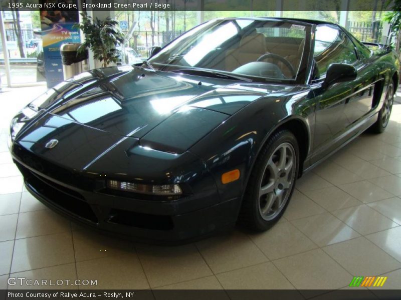 Brookland Green Pearl / Beige 1995 Acura NSX Coupe