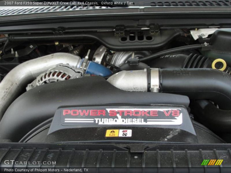 Oxford White / Tan 2007 Ford F350 Super Duty XLT Crew Cab 4x4 Chassis