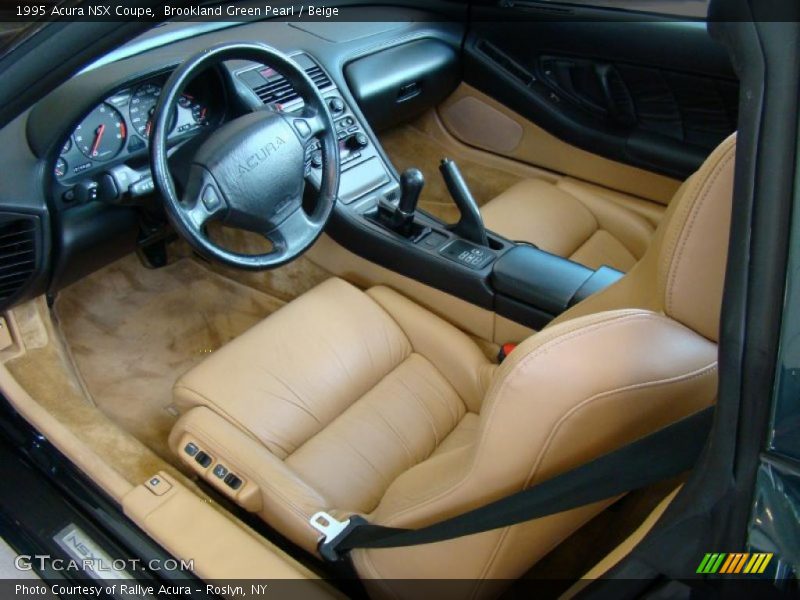 Brookland Green Pearl / Beige 1995 Acura NSX Coupe