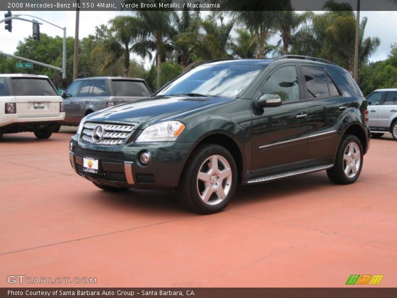 Verde Brook Metallic / Macadamia 2008 Mercedes-Benz ML 550 4Matic