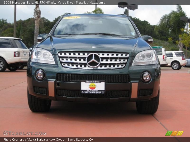 Verde Brook Metallic / Macadamia 2008 Mercedes-Benz ML 550 4Matic