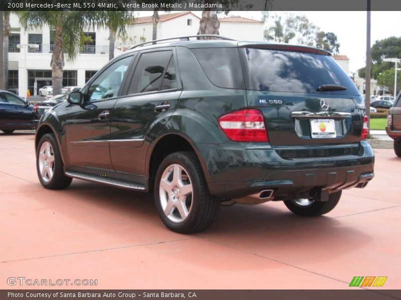 Verde Brook Metallic / Macadamia 2008 Mercedes-Benz ML 550 4Matic