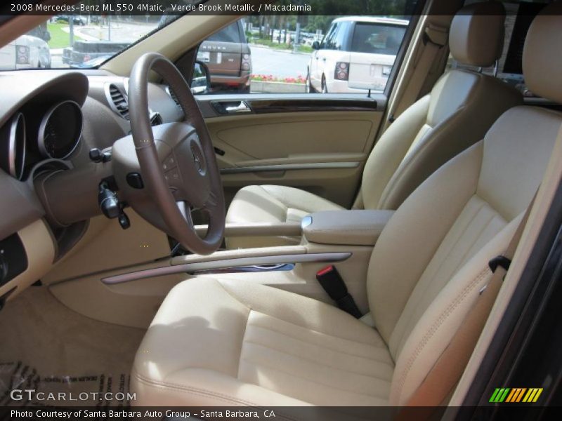 Verde Brook Metallic / Macadamia 2008 Mercedes-Benz ML 550 4Matic