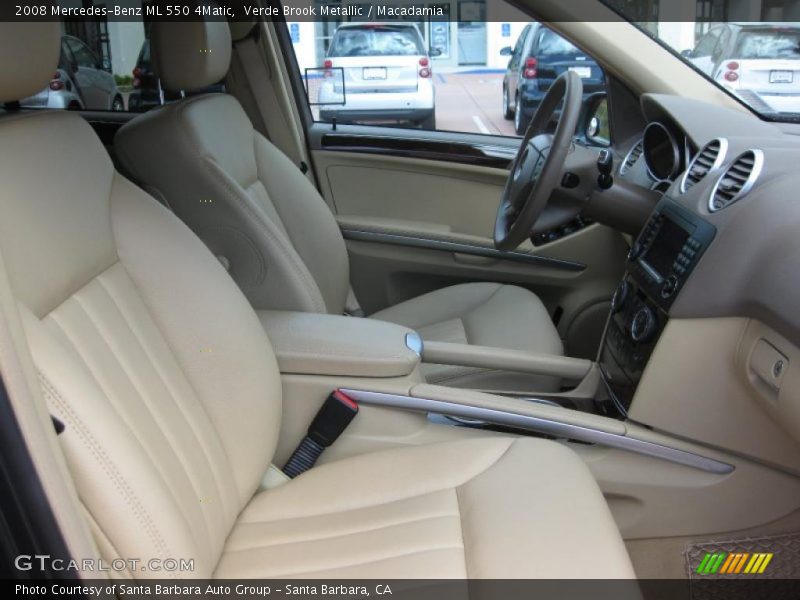 Verde Brook Metallic / Macadamia 2008 Mercedes-Benz ML 550 4Matic