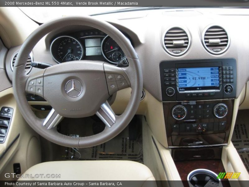 Verde Brook Metallic / Macadamia 2008 Mercedes-Benz ML 550 4Matic