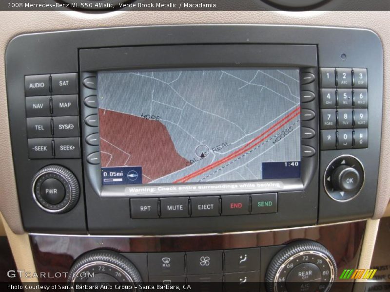 Verde Brook Metallic / Macadamia 2008 Mercedes-Benz ML 550 4Matic