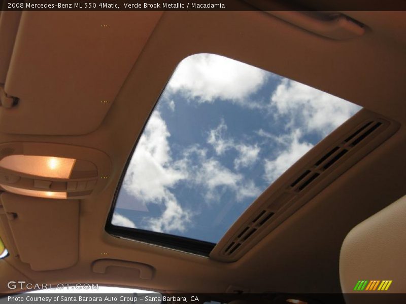 Verde Brook Metallic / Macadamia 2008 Mercedes-Benz ML 550 4Matic